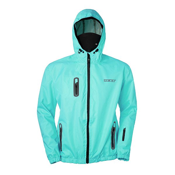 JAQUETA TEXX CORTA VENTO NEON AZUL