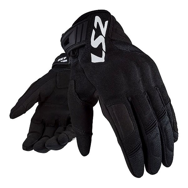 LUVA LS2 SILVA PRETO