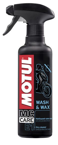 SPRAY LIMPEZA A SECO E1 WASH & WAX 400ML MOTUL