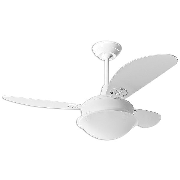 Ventilador de Teto Loren-Sid Diplo M3 Primor Branco 220v com Pás Injetadas Brancas Ref-913