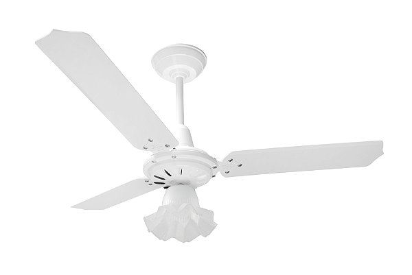 Ventilador de Teto Loren-Sid Diplo M3 Tulitha Branco 127V com Pás de Madeira MDF Branca Ref-69