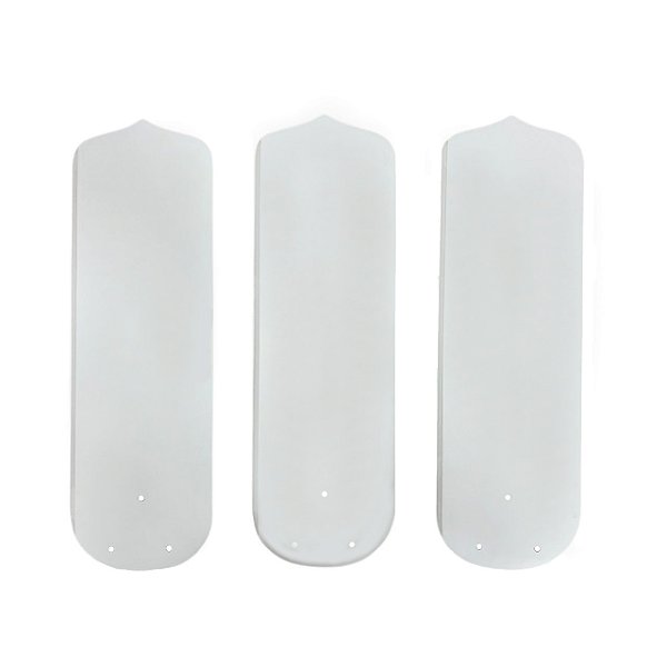 Jogo de Pas Brancas P00M Madeira MDF para Ventilador de Teto Loren-Sid modelo M1 e M2 Ref-1984
