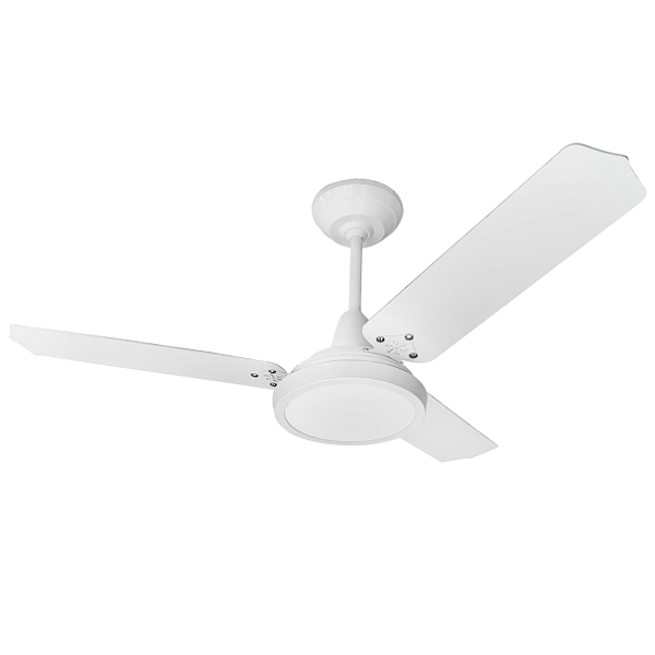 Ventilador de Teto Loren-Sid Diplo M3 Lumi LED Branco 3V 127V com Pás Brancas de Plástico Ref-10785
