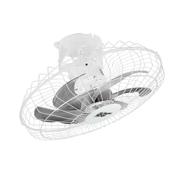 Ventilador de Teto Turbo 50 Orbital Loren-Sid Gelo Grade de Aço Bivolt Ref-6812