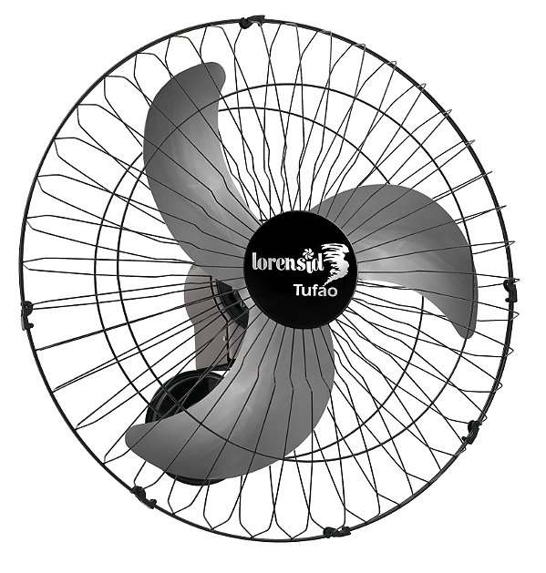 Ventilador de Parede Loren-Sid Tufão 60 M1 Preto Bivolt Ref-2452
