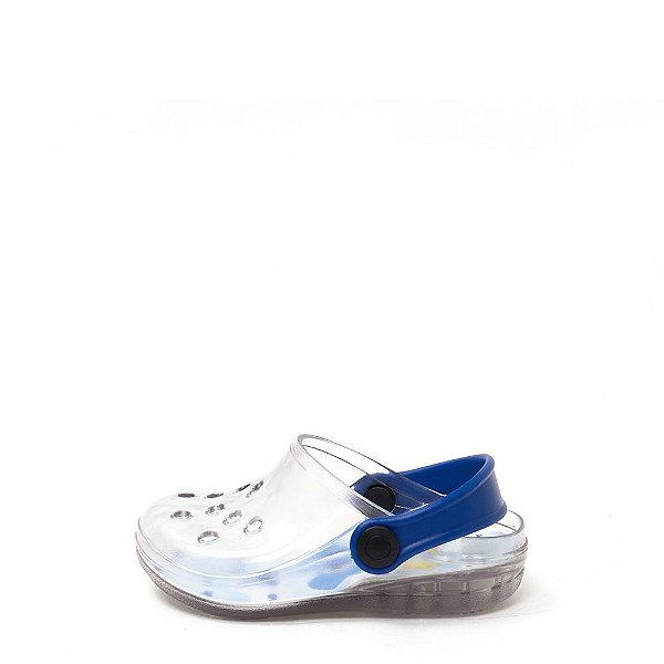 Babuche Infantil INF024 Cristal Azul com Led