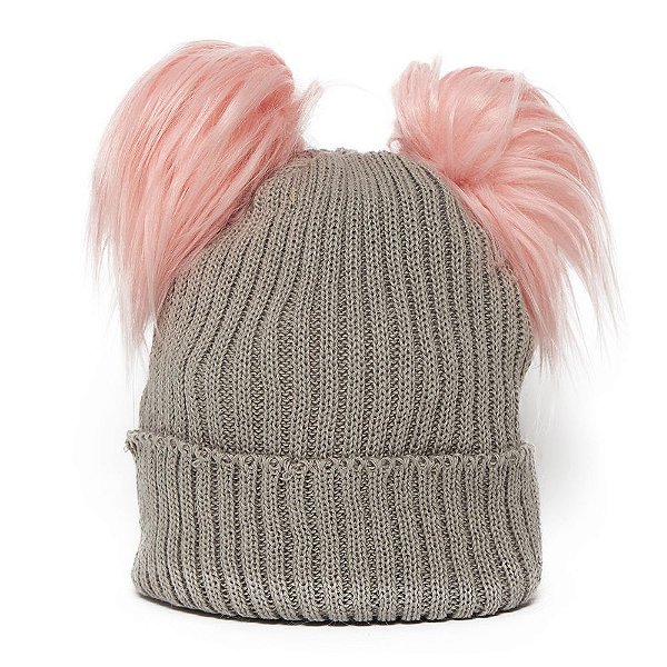 Gorro Plumas GG004 Cinza