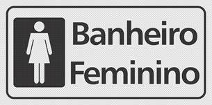 Placa Banheiro Feminino