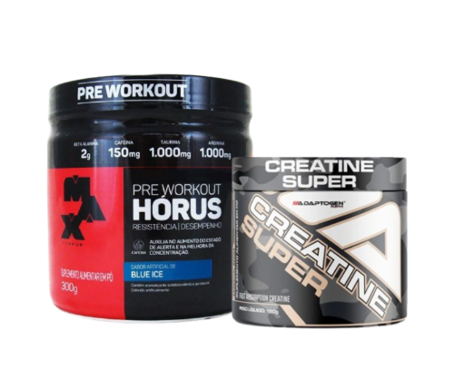 Promoção Hórus 300g + Creatina super adaptogen 150g