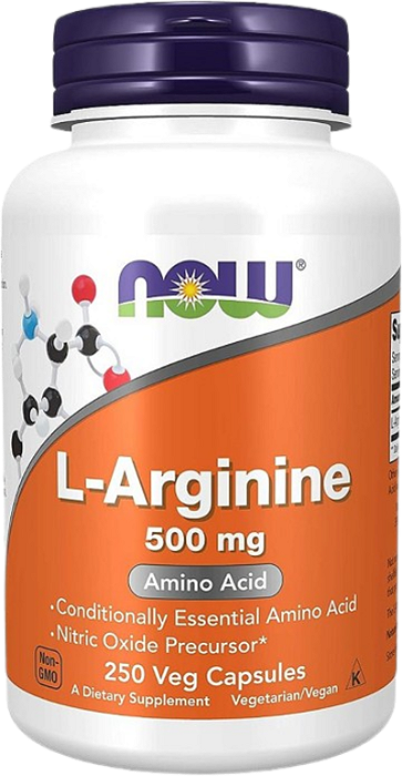 Now L-Arginine 500mg 250caps veg