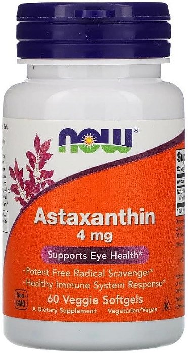 Now astaxanthin 4dmg 60caps gel