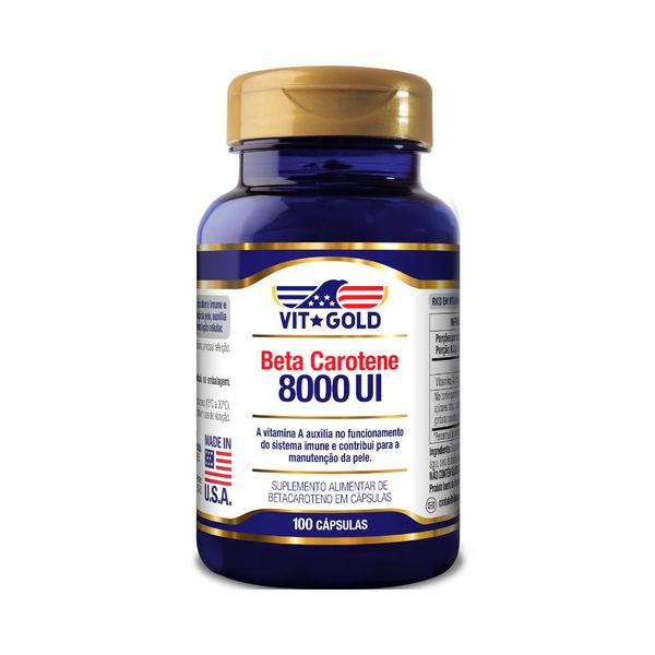 Beta carotene 8000UI e vitamina A 100caps