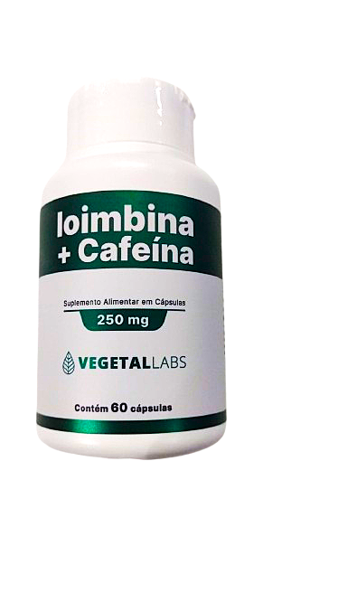 Ioimbina e Cafeína 250mg 60caps