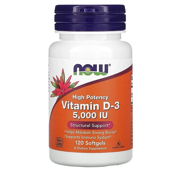 Now vitamin d3 5000iu 120 softgels