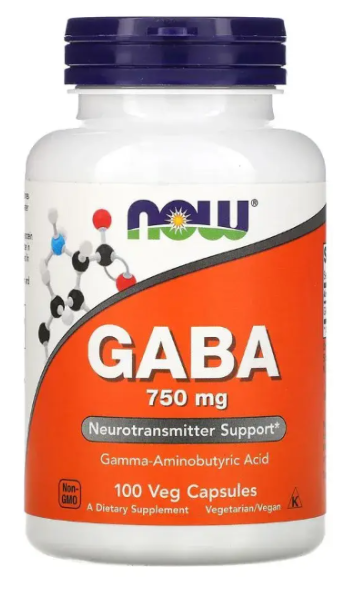 Now gaba 750mg 100 veg caps