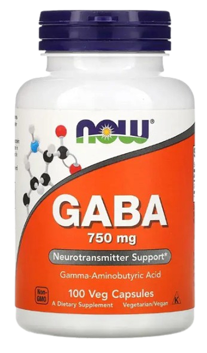Now gaba 750mg 100 veg caps