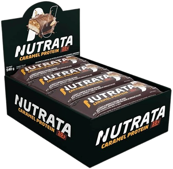 Caramel protein barra 45g caixa com 12unid