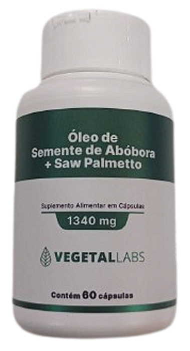 Oleo de semente de Abobora + Saw Palmetto 60 caps