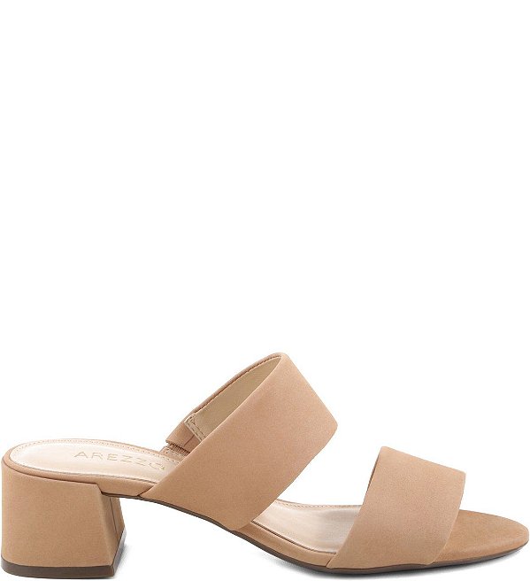 Mule Arezzo Nobuck Nude Carmesin Store