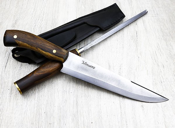 Kit Faca e Chaira Minuano Sabiá Pistol Grip