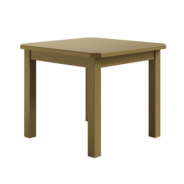 Mesa Quadrada Preta De Madeira Maciça Pinus 88x88 Para Cozinha Sala De Jantar Sfa