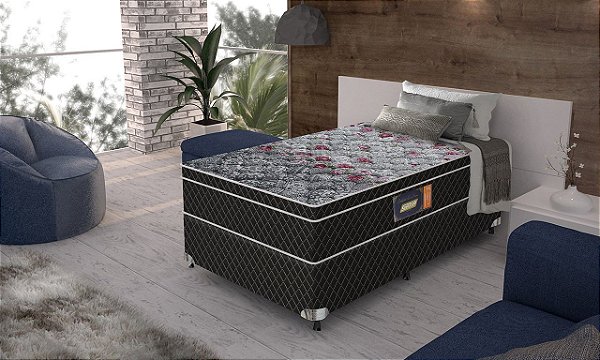 CAMA BOX GAZIN CASAL COLCHÃO ESPUMA CONFORT LUXO FIRM X X Sheila Eletros Decore sua