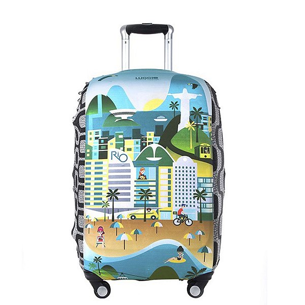 Capa para Mala Luggio Premium Estampa Rio
