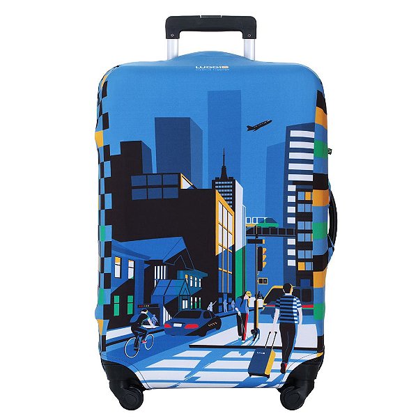 Capa para Mala Luggio Premium Estampa City
