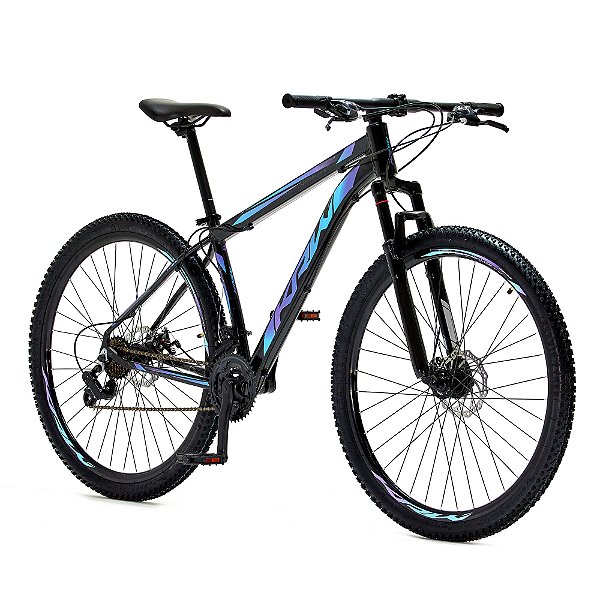 Bicicleta Aro 29 Krw Alumínio 21 Velocidades Marchas Freio a Disco Suspensão dianteira Mountain Bike S3