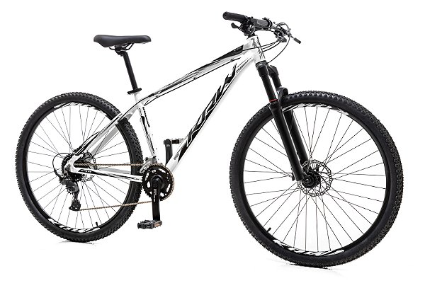 Bicicleta aro 29 KRW Alumínio Shimano CUES Freio Hidráulico Suspensão Trava de guidão 18 Velocidades CS2