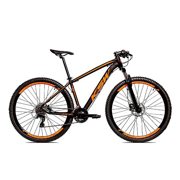 Bicicleta alumnio ksw shimano altus 24 vel freio hidrulico e