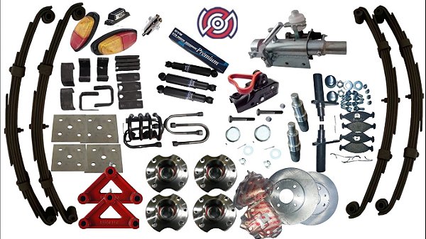 Super kit 1600 kg com sistema de frenagem