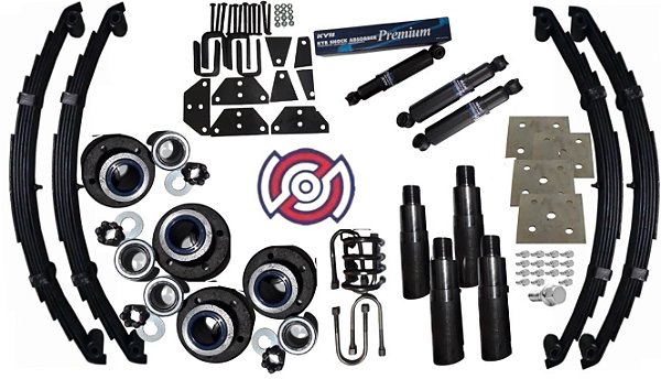 Kit Suspensão P/ Carretinha Reboque 4200 Kg Truck Modelo S10