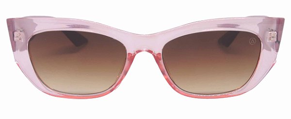 Óculos de Sol Mura Rosa Transparente e Marrom