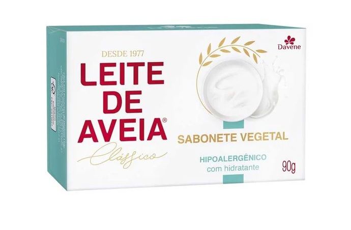 Sabonete Vegano Davene Leite de Aveia Hipoalergênico 90g