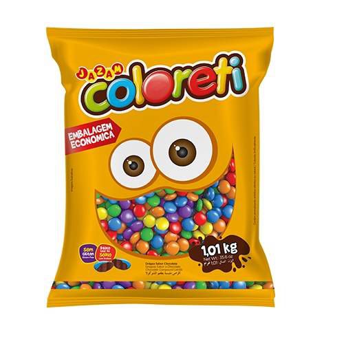 Confeti Vegano Coloreti Embalagem Economica 1,01kg