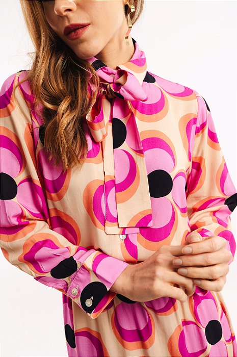 Camisa Laço Estampada