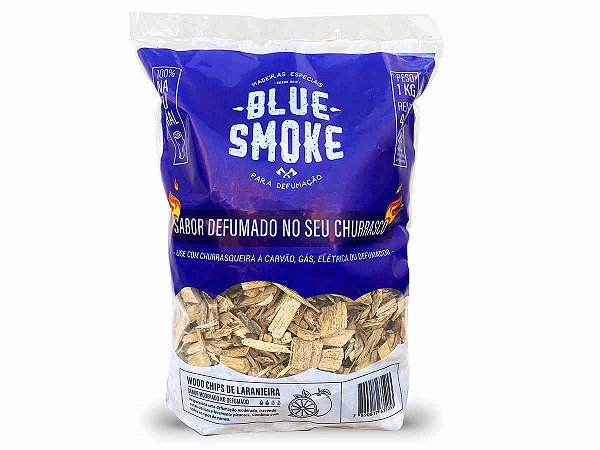 Lascas Madeira De Laranjeira Defumação Blue Smoke