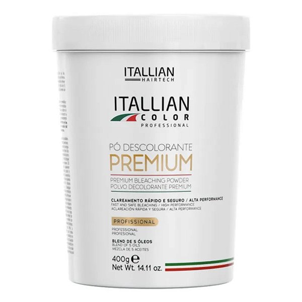 Itallian Hairtech Color Premium Powder - Pó Descolorante 400g