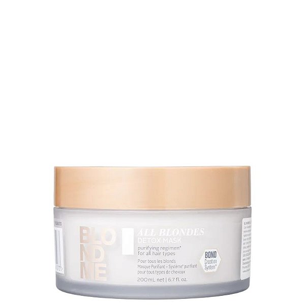 Schwarzkopf Professional BlondMe de Tratamento Purificante para Todos os Loiros - Máscara Capilar 200ml