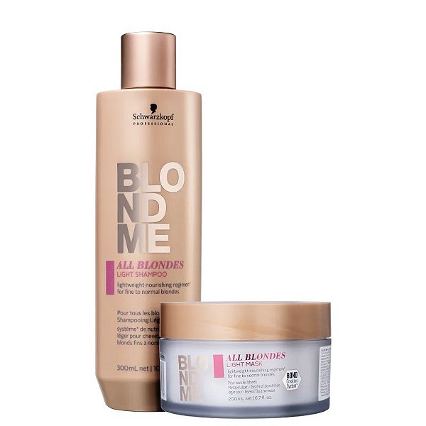 Kit Schwarzkopf Professional BlondMe All Blondes Light (2 Produtos)