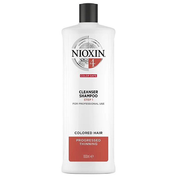 Nioxin Sistema 4 - Shampoo Contra Afinamento Capilar 1L