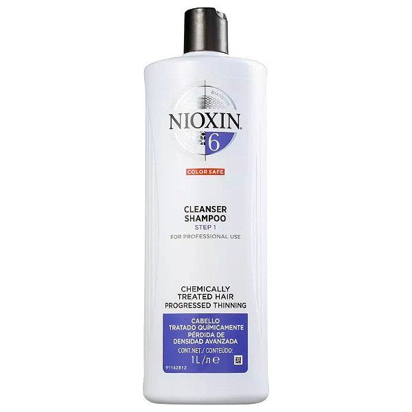 Nioxin Sistema 6 - Shampoo Contra Afinamento Capilar 1L