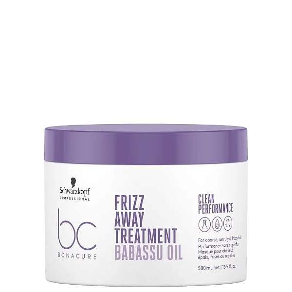 Schwarzkopf Professional BC Bonacure Clean Performance Frizz Away - Máscara Capilar 500ml
