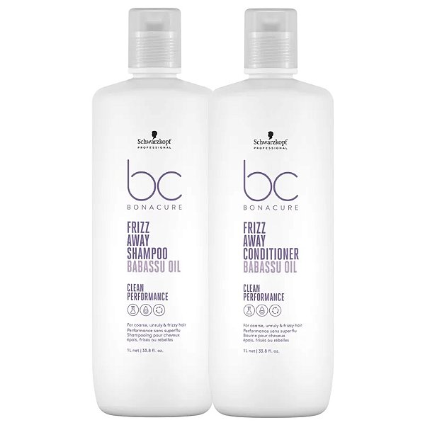 Kit Schwarzkopf Professional BC Bonacure Clean Performance Frizz Away (2 Produtos)
