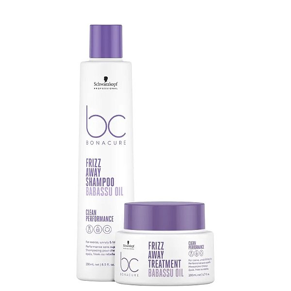 Kit Schwarzkopf Professional BC Bonacure Clean Performance Frizz Away Home Care (2 Produtos)