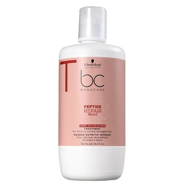 Schwarzkopf BC Bonacure Peptide Repair Rescue Deep Nourish Treatment - Máscara Capilar 750ml