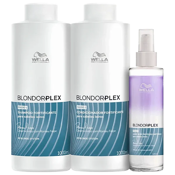 Kit Wella Professionals BlondorPlex Salão (3 Produtos)