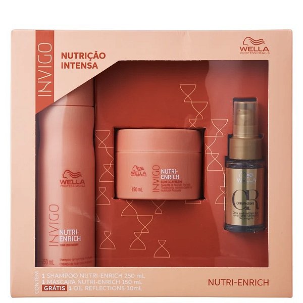 Kit Wella Professionals Invigo Nutri-Enrich Oil Reflections (3 Produtos)