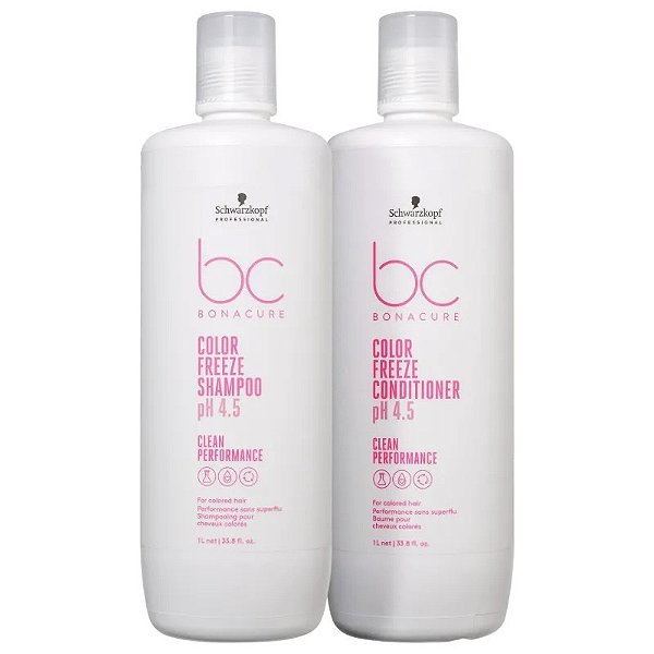 Kit Schwarzkopf Professional BC Bonacure Clean Performance Color Freeze Profissional Duo (2 Produtos)